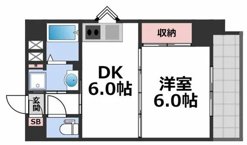 アーデル・ブルグ【6階】の間取り