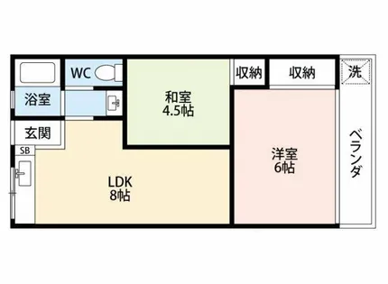 第一永晃ハイツ【505号室】の間取り