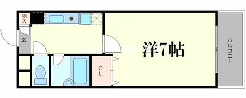 ラ・フォンテ花園【6階】の間取り