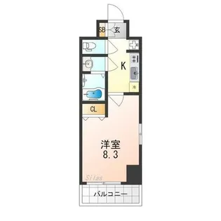 グラマシー京都【5階】の間取り