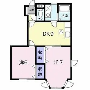 フルールサトロ【1階】の間取り