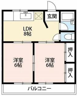 ハイツ柿田【102号室】の間取り