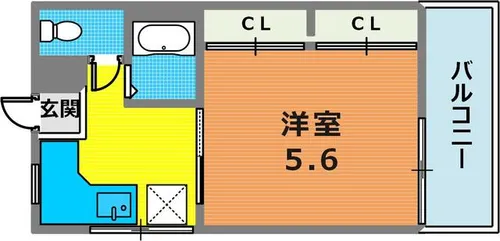 グリーンマンション【407号室】の間取り