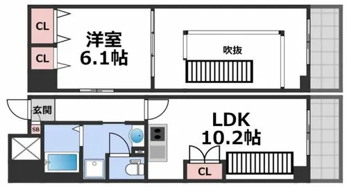ロネスタ新深江【10階】の間取り