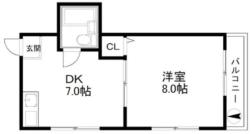 ハイムヤマウチ【4階】の間取り