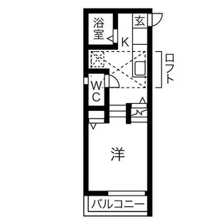 隠れ家(カクレガ)【2A号室】の間取り