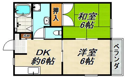 メゾン桜木【1階】の間取り