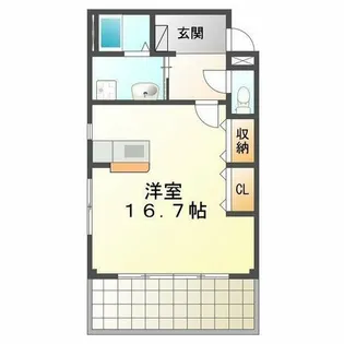 アールズコート【207号室】の間取り