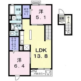グランド ヒル弐番館【0403号室】の間取り