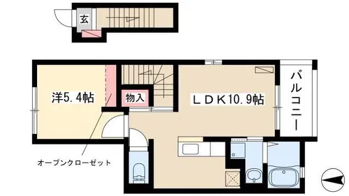 Casa Viola【201号室】の間取り