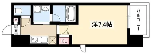 リヴシティ新栄【11階】の間取り