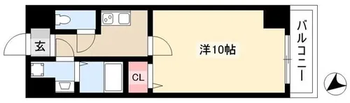 デュオフィール藤が丘【606号室】の間取り