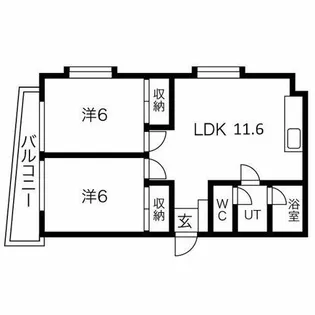 ボナール Ⅲ【306号室】の間取り