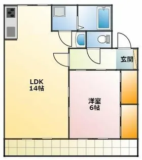 ヴィラスクエア【204号室】の間取り