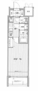 Mid Court Umekita【7階】の間取り