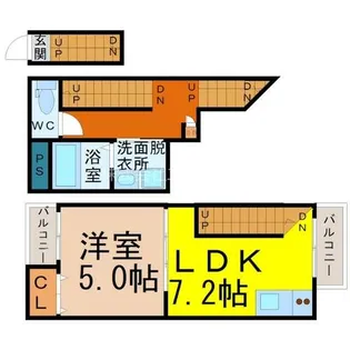 エスポワール山王【1階】の間取り