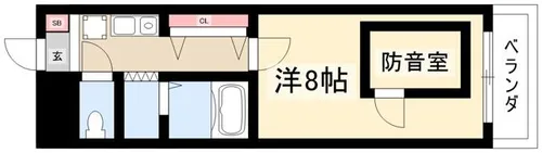 防音マンション ピアニシモ【4階】の間取り