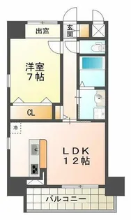 西舞子壱番館【2階】の間取り