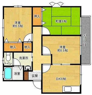 ガーデンハイツ栂ノ上Ⅱ【1階】の間取り