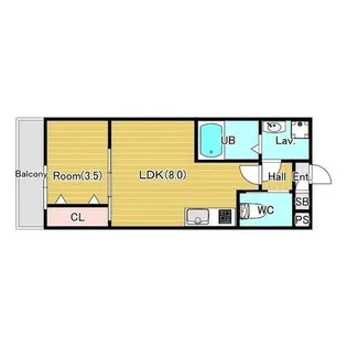 ジーメゾンエトワール東加古川【1階】の間取り