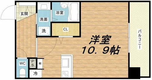 アドバンス大阪城アンジュ【12階】の間取り