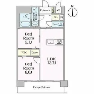 フォレストスクエア六番【1階】の間取り