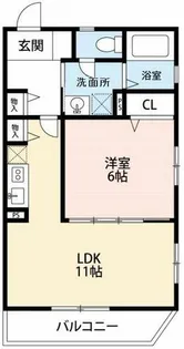 愛知県岡崎市六名東町【マンション】の間取り