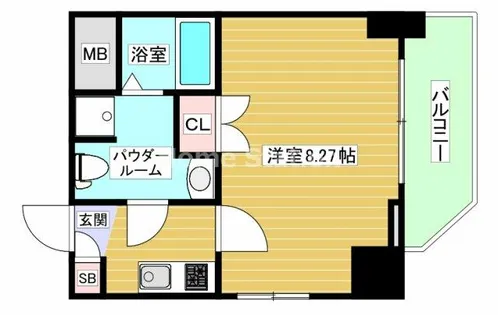 大阪府大阪市福島区海老江7丁目【マンション】の間取り