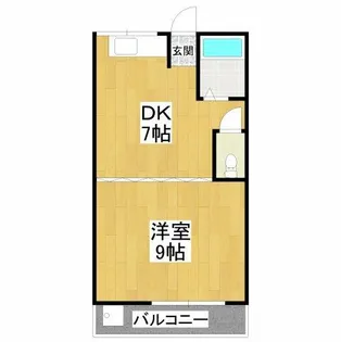 狭山サンハイツ(池尻中)【4階】の間取り