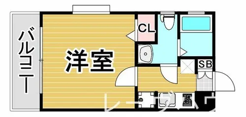 福岡県福岡市博多区博多駅東3丁目【マンション】の間取り
