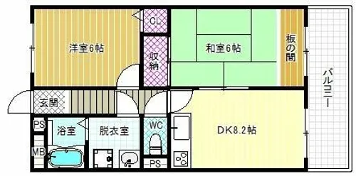 オーレンスヒルズ【4階】の間取り