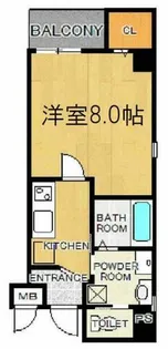 ピノ四ツ橋【5階】の間取り