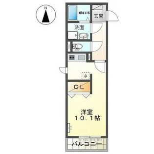 サザンホープ【1階】の間取り