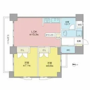 GRAND BLUE【5階】の間取り