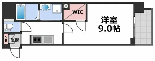 プレサンス堺筋本町駅前【12階】の間取り