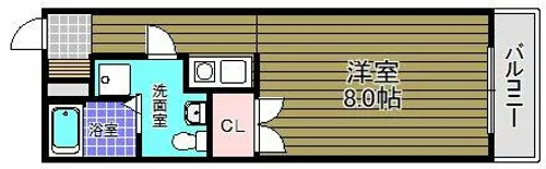 キャッスル山村【2階】の間取り