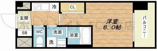 レオンコンフォート梅田北【2階】の間取り