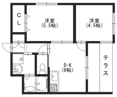 ブライトホーム【102号室】の間取り