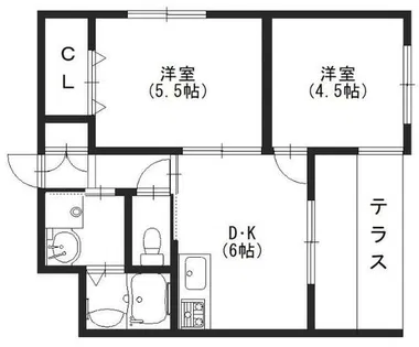 ブライトホーム【102号室】の間取り