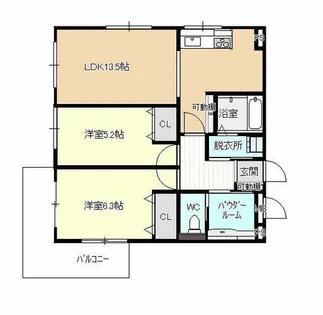 コーポやすり苑【3階】の間取り