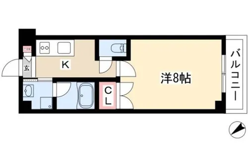 シティライフ池下【206号室】の間取り
