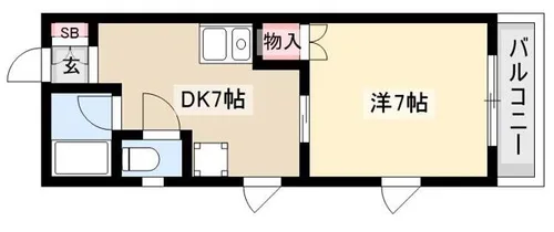 グレンコートⅡ【201号室】の間取り