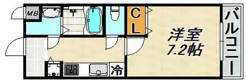 シャルマン須磨海浜公園【4階】の間取り