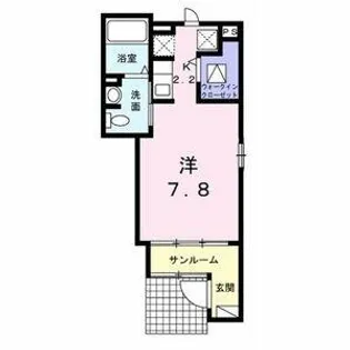 ルミエール神穂【1階】の間取り