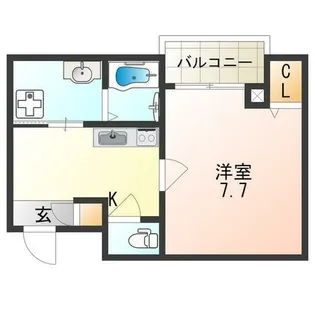 エヌエム・スワサント・ドゥ・ウエスト【3階】の間取り