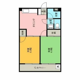 愛鷹ビル【2階】の間取り