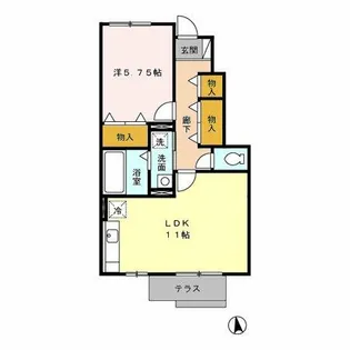 バイオ21 15-17【1階】の間取り
