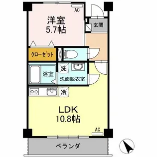 ライフパークユニゾン【2階】の間取り