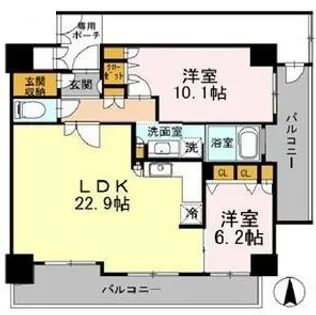 フェニックス日本橋高津【11階】の間取り