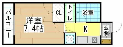 協和リバーサイドビル【3階】の間取り